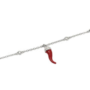 Mabina Bracciale in argento con cornetto smaltato e zirconi 533894
